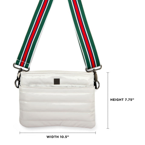 Bum Bag 2.0 | Ivory Patent Medium Crossbody / Belt Bag