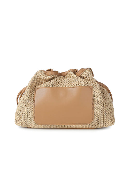 Taylor Capri I Toast Raffia Convertible Crossbody/Clutch