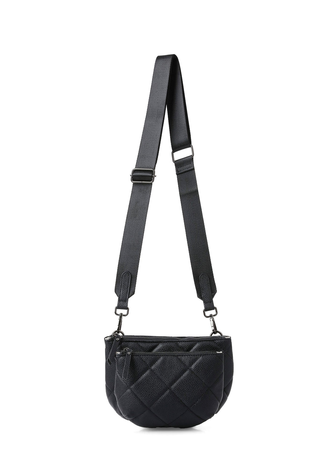Haute Shore Silver Quilted Puffer Sling Bag - Emily Aspen  display picture 1