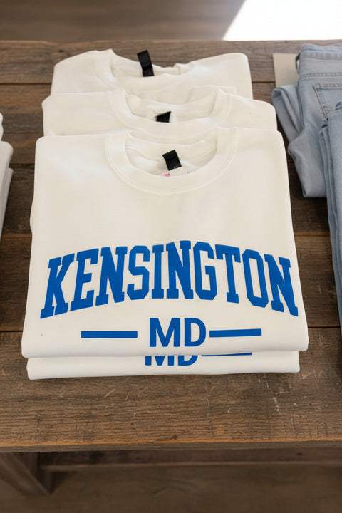 Fashion City-Town Favorite - Kensington MD Sweatshirt-Pink Dot Styles