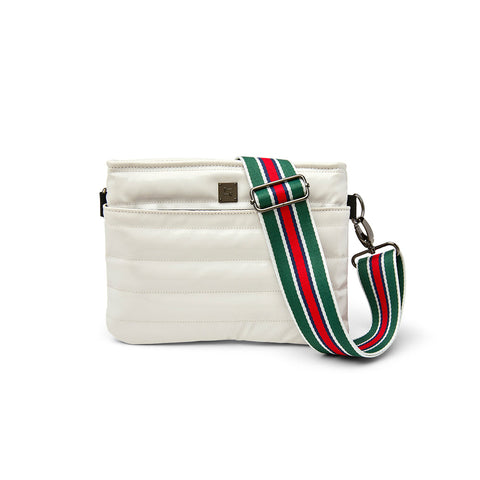 Bum Bag 2.0 | Ivory Patent Medium Crossbody / Belt Bag