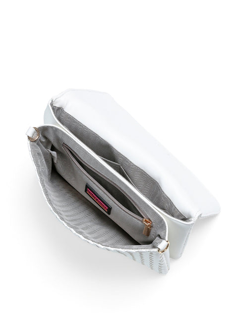 Lexi Cloud| Woven Flap Crossbody / Convertible Clutch