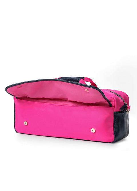 Maude Mahjong Bag I Hot Pink & Navy