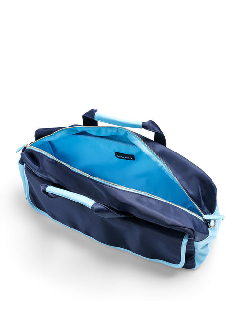 Maude Mahjong Bag I Navy & Light Blue
