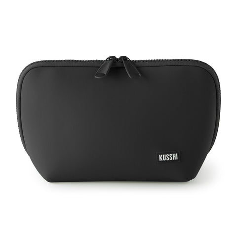 Kusshi-Kusshi Neoprene Make-Up Case: Black-Pink Dot Styles