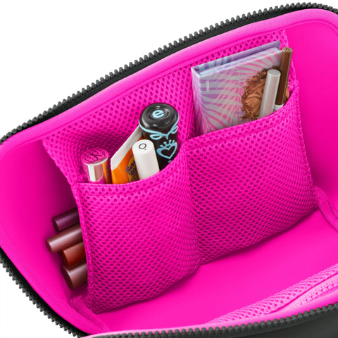 Kusshi-Kusshi Neoprene Make-Up Case: Black-Pink Dot Styles