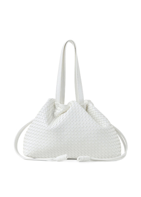 Reese Cloud| Vegan Leather Woven Tote