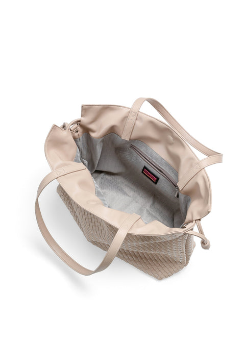 Reese Fawn| Vegan Leather Woven Tote