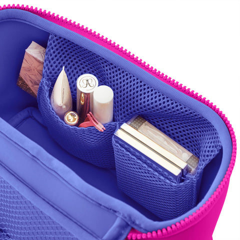 Kusshi-Kusshi Small Train Case: Hot Pink-Pink Dot Styles