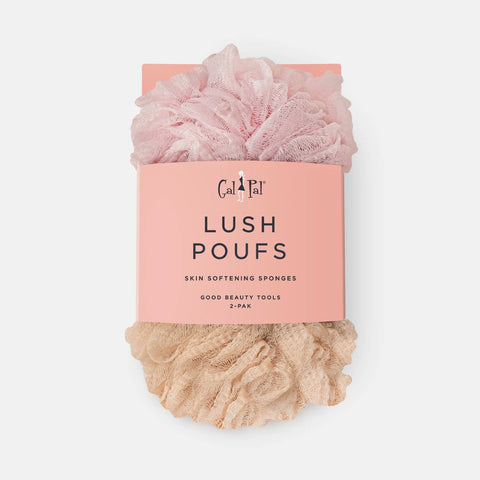 Bath Accessories Company-Gal Pal Lush Poufs 100g: PINK / GREEN-Pink Dot Styles