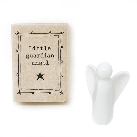 PowerBeads by jen-Matchbox Blessings- Ceramic Little Guardian Angel-Pink Dot Styles