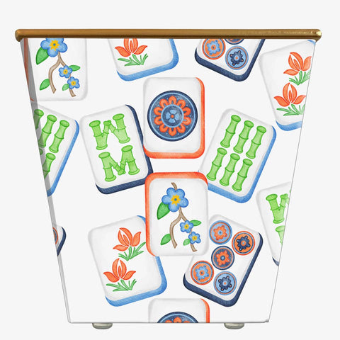 Mahjong Cachepot Candle: Multi-Colored / Blue Spa