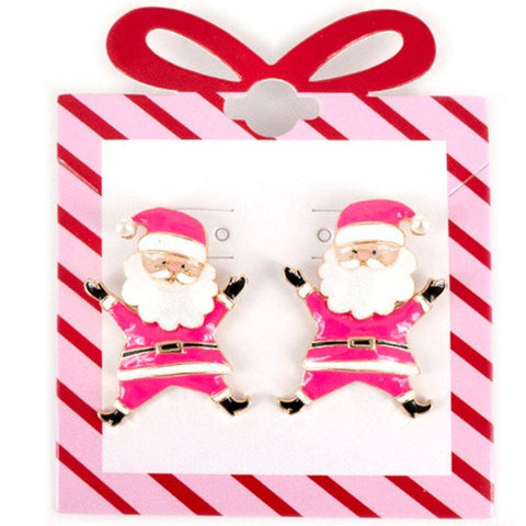 Santa Claus Post Earring 13-7464: GDPK