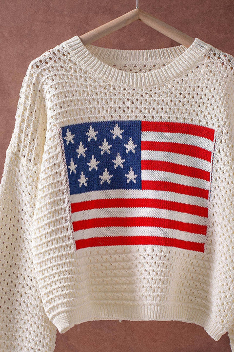 All-American Crochet Sweater