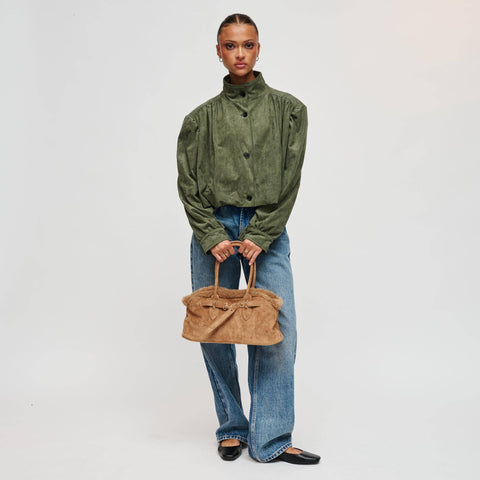 Tommy Faux Suede Satchel