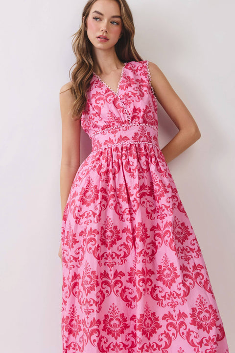 Pink Floral Beautiful Dress