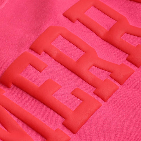 MERRY Puff Raised Letter Heavyweight Sweatshirt: WHITE