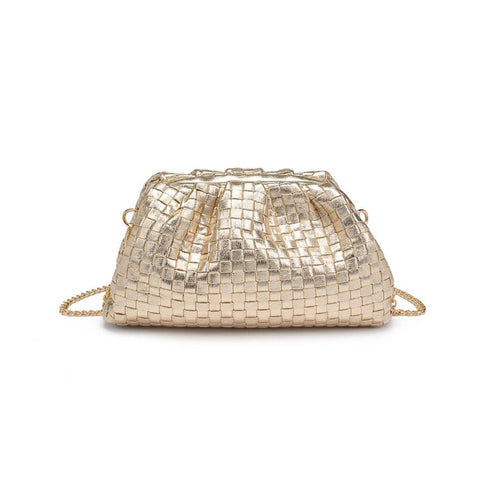 Tate Woven Frame Clutch