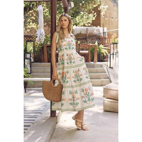 in february-Mia Floral Midi Dress-Pink Dot Styles
