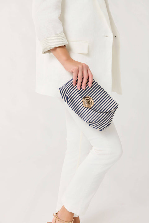 KAIA CLUTCH: NAVY