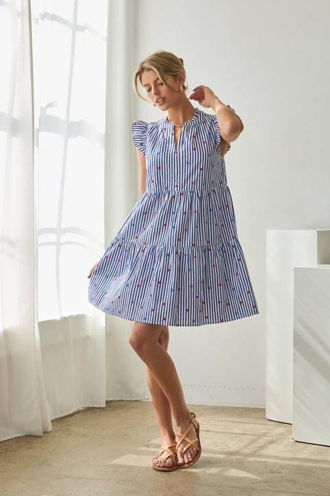 Star Striped Dress
