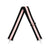 AHDORNED-Black-Pink | Multi Stripe Crossbody Strap (silver hardware)-Pink Dot Styles
