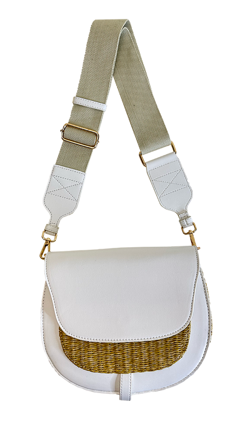 Cassidy Raffia Crossbody-Accessories > Handbags > Crossbody-Pink Dot Styles