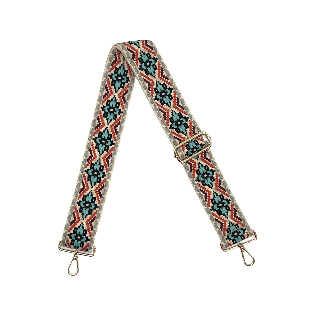 Bohemian Guitar Strap Camel/Sage