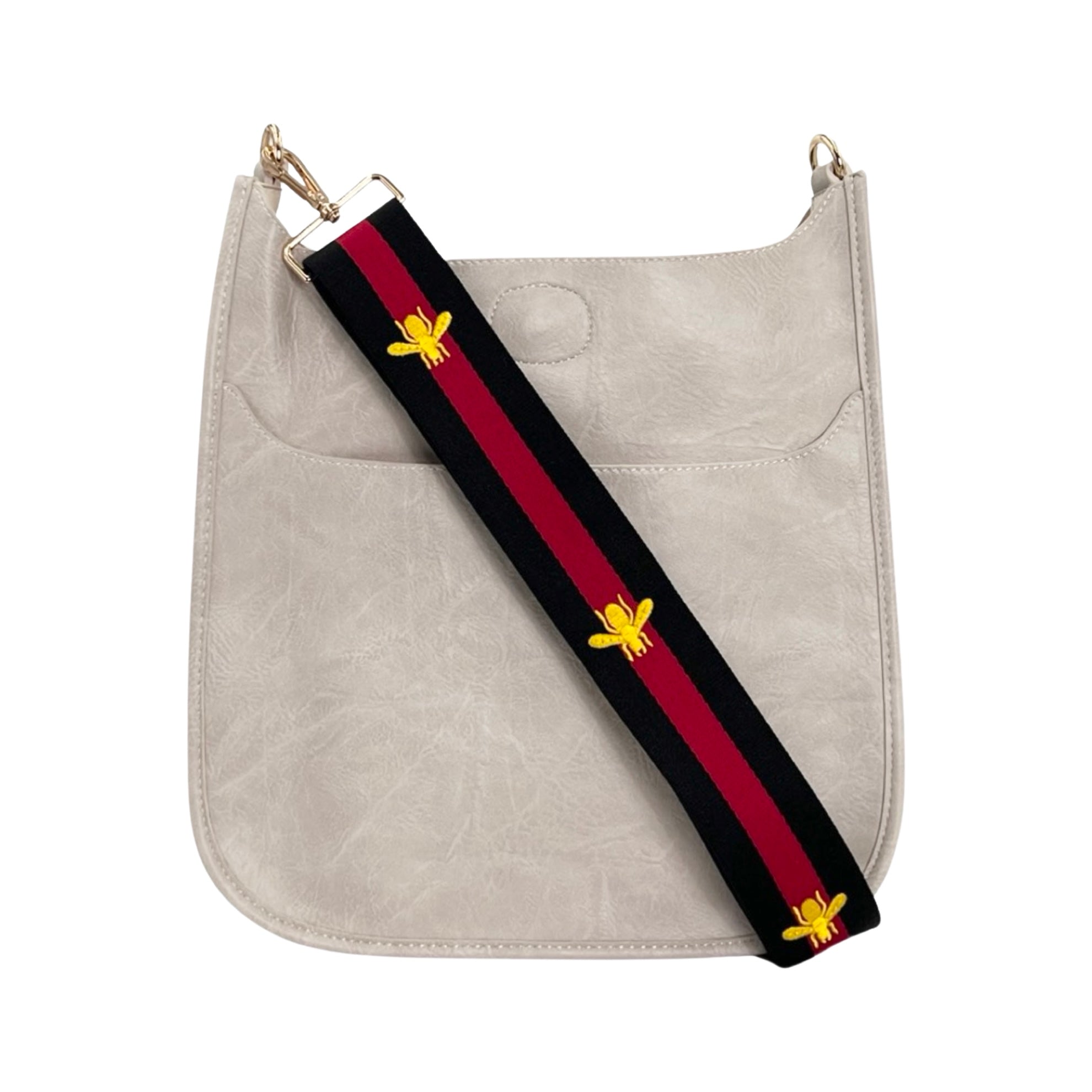 Ahdorned Nicole Large Nylon Crossbody Bag, Women's, Black Red