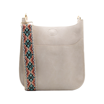 Crossbody bag discount with embroidered strap