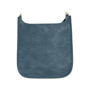 AHDORNED-Denim Blue Vegan Messenger | NO STRAP-Pink Dot Styles