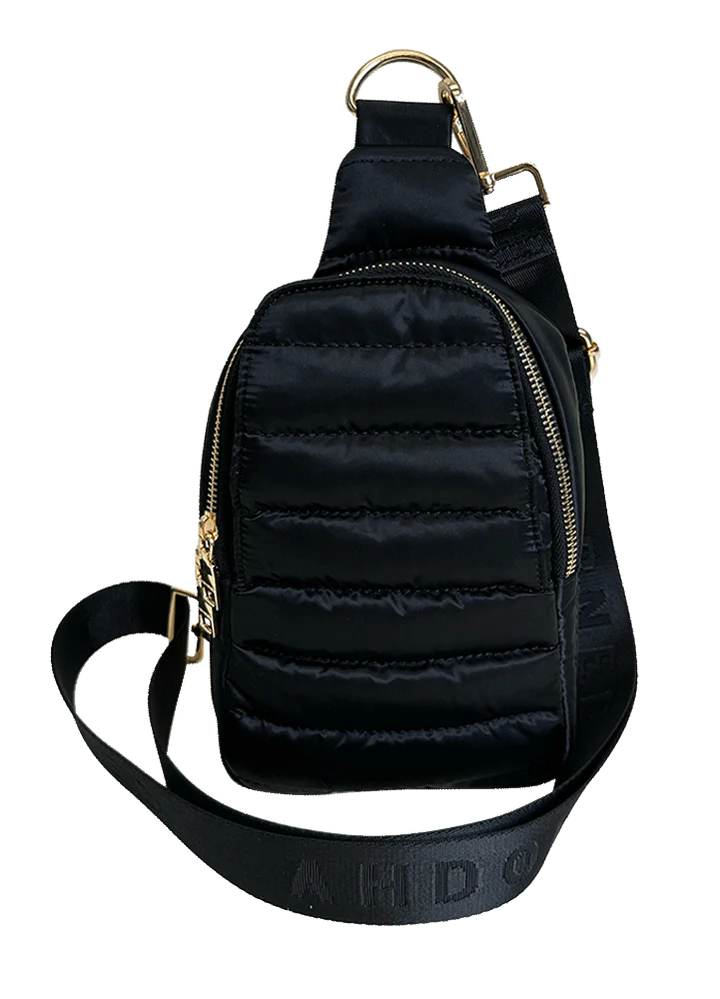 Quilted Sling Bag Black