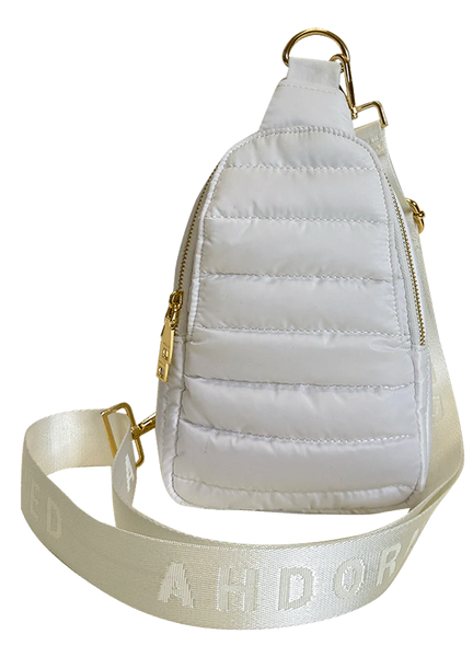 Ahdorned - Eliza Quilted Puffy Sling: Black – Shorely Chic Boutique