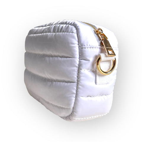 Ella White | Quilted Sport Sling / Crossbody | NO STRAP-Accessories > Handbags > Crossbody-Pink Dot Styles