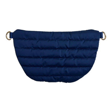 Erin Navy | Quilted Slim Quilted Sling Bag-Accessories > Handbags > Sling Bags-Pink Dot Styles