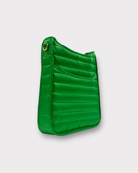 Everly Green | Quilted Sport Crossbody | NO STRAP-Accessories > Handbags > Crossbody-Pink Dot Styles