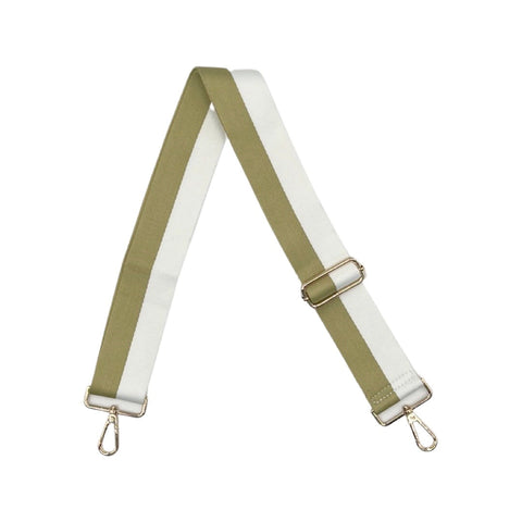 AHDORNED-Gold-White | Two Stripe Crossbody Strap-Pink Dot Styles