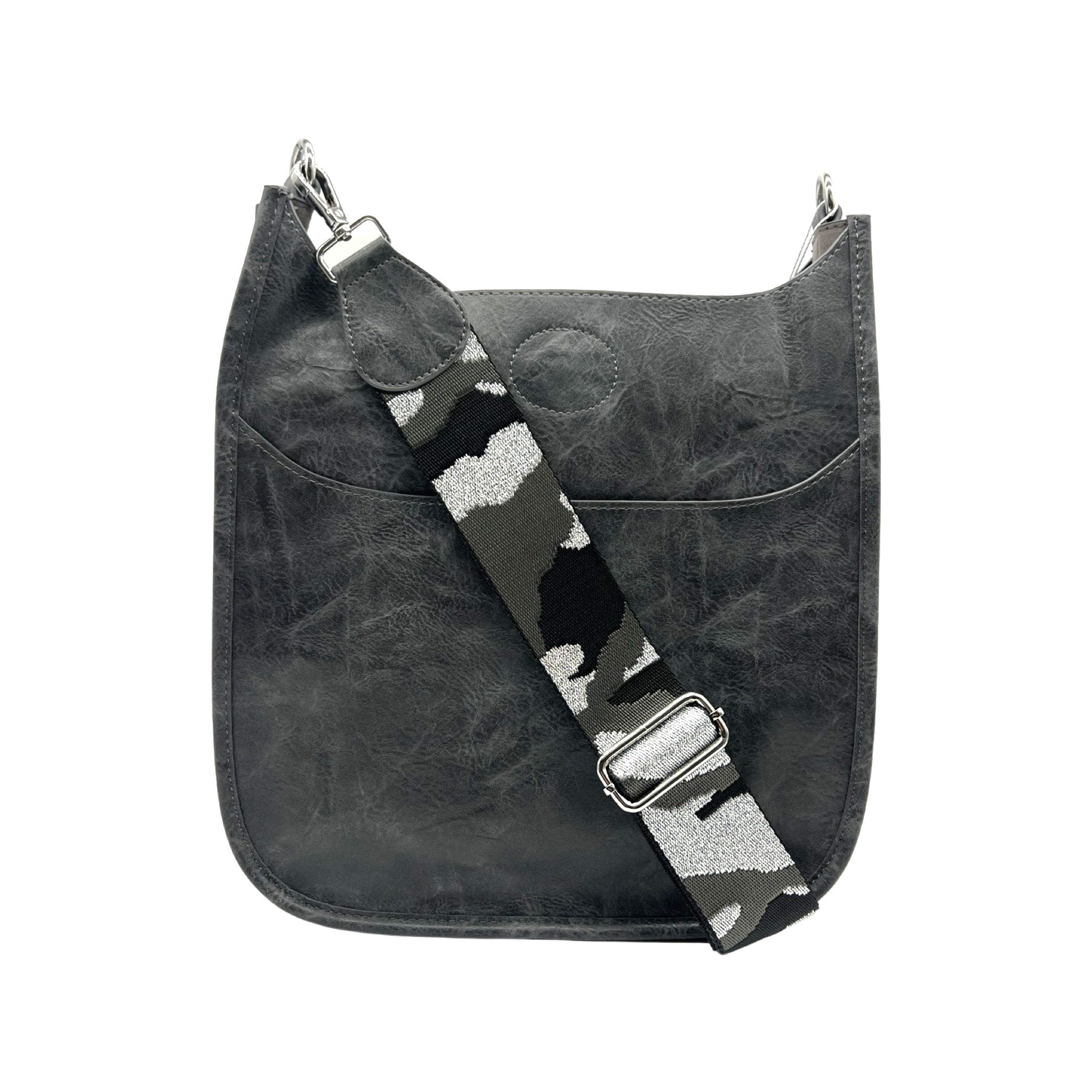 Adven Shoulder Bag Strap Leather Adjustable Metal Hook Snaps Soft Durable Crossbody Bags Straps Multi Colors Handbag Accessories Party Grey, Adult