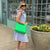 Lilly Neon Green | Woven Neoprene Tote-Accessories > Handbags > Totes-Pink Dot Styles