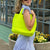 Lilly Neon Yellow | Woven Neoprene Tote-Accessories > Handbags > Totes-Pink Dot Styles