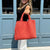 Lilly Pumpkin | Woven Neoprene Tote-Accessories > Handbags > Totes-Pink Dot Styles