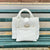 Lilly White | Woven Neoprene Tote-Accessories > Handbags > Totes-Pink Dot Styles