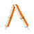 AHDORNED-Orange-White | Two Stripe Crossbody Strap-Pink Dot Styles
