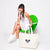 Courtside I Large Canvas Country Club Tote - Tennis-Accessories > Bags > Tennis Bags-Pink Dot Styles
