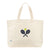 Courtside I Large Canvas Country Club Tote - Tennis-Accessories > Bags > Tennis Bags-Pink Dot Styles