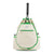 Ame & Lulu-Hamptons | Canvas Tennis Backpack (Green Trim)-Pink Dot Styles