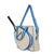 Ame & Lulu-Hamptons | Canvas Tennis Bag (Lt. Blue Trim)-Pink Dot Styles