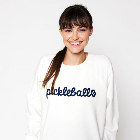Ame & Lulu-Pickleball Sweatshirt-Pink Dot Styles