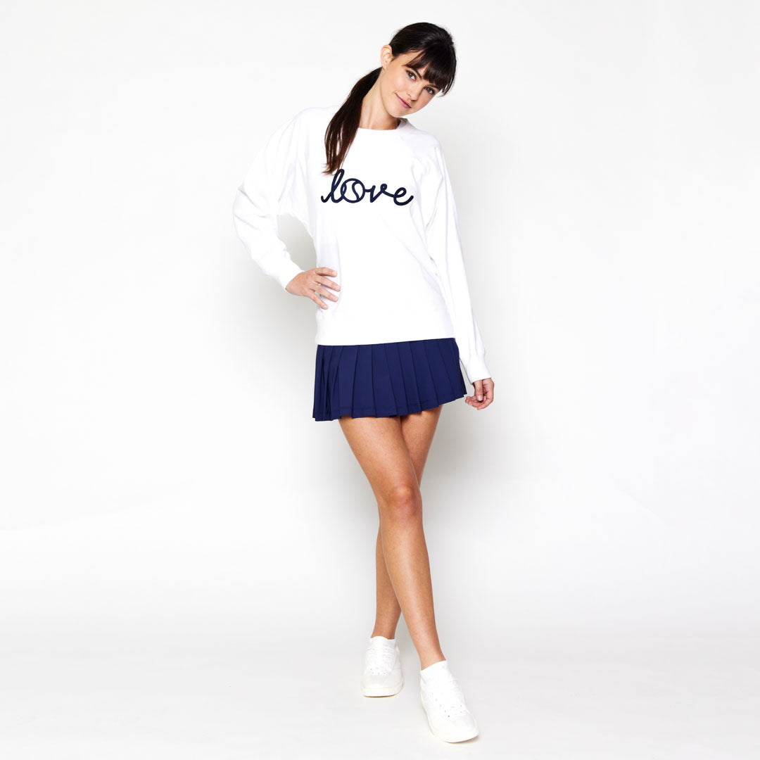 Sweatshirt and tennis online skirt