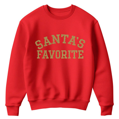 Santa's Favorite Sweatshirt: Red